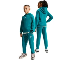 Nike Sportswear Club Fleece vaikiškas sportinis kostiumas, žalias HQ9318 372 (M)