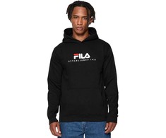 Fila Holdings Juoda FILA VYRIŠKAS MARŠKINĖLIS BE UŽTRAUKTUKO