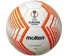 Futbolo kamuolys Molten Fifa Official UEFA Europa League Acentec balta ir-oranžinė F5U5000-23 (5)