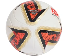Futbolo kamuolys adidas Bundesliga 26/27 Torfabrik League J350 balta ir-oranžinė-auksinė HY5058 (4)
