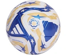 Adidas Futbolo kamuolys adidas Mistrzostwa Klubowe FIFA Finał Ligi balta ir-mėlyna-auksinė JP3072 5