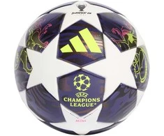 Futbolo kamuolys adidas UCL 25/26 Final Mini balta ir-violetinė JX9099 (1)