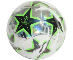 Futbolo kamuolys adidas UCL Training 26/27 League Stage Foil sidabrinė ir-juoda-žalia KE9774 (4)
