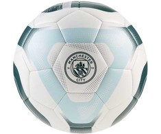 Puma MCFC King futbolo kamuolys baltas-žalias-mėlynas 85013 01