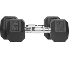 Hantle Thorn Fit Hex guminis hantelis 9,0kg x 2 vnt.