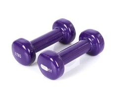 Viniliniai hanteliai Profit violetinė 2x0,75kg DK 4102