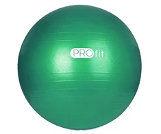 Kamuolys gimnastyczna Profit 55 cm žalia su pompką DK 2102