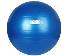 Profit gimnastikos kamuolys 75 cm mėlynas su pompa DK 2102