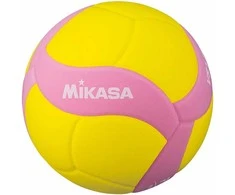 Kamuolys siatkowa Mikasa geltona ir-rožinė VS220W (5)