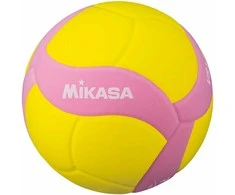 Kamuolys siatkowa Mikasa geltona ir-rožinė VS220W (5)