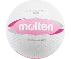 Minkštas tinklinio kamuolys Molten Soft Volleyball Deluxe S2Y1550-WP