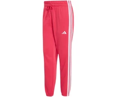 Kelnės moterims adidas Essentials 3-Stripes French Terry Cuffed rožinė KF8339 (2XL)