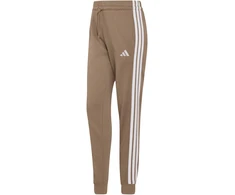 Kelnės moterims adidas Essentials 3-Stripes Fleece Slim smėlio sp. KF8317 (XS)
