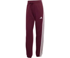 Kelnės moterims adidas Essentials 3-Stripes French Terry Cuffed bordo spalvos KR1029 (XS)