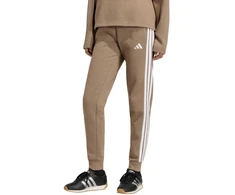 Kelnės moterims adidas Essentials 3-Stripes Fleece Slim smėlio sp. KF8317 (XS)