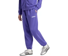 Kelnės moterims adidas Essentials Linear French Terry Cuffed violetinė KF8363 (L)