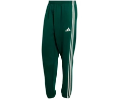 Kelnės vyrams adidas Essentials 3-Stripes Fleece Tapered Cuffed žalia KY4129 (2XL)