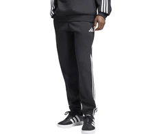 Kelnės vyrams adidas Essentials 3-Stripes Fleece Tapered Cuffed juoda KY6526 (XL)