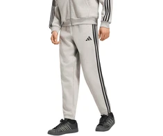 Kelnės vyrams adidas Essentials 3-Stripes Fleece Tapered Cuffed pilka KY4127 (XL)