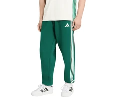 Kelnės vyrams adidas Essentials 3-Stripes Fleece Tapered Cuffed žalia KY4129 (2XL)