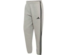 Kelnės vyrams adidas Essentials 3-Stripes Fleece Tapered Cuffed pilka KY4127 (XL)
