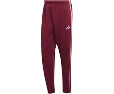 Kelnės vyrams adidas Essentials 3-Stripes Fleece Tapered Cuffed bordo spalvos KY4134 (XL)