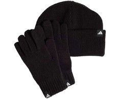 Adidas vaikiškas kepurės ir pirštinių komplektas, juodas JP2783