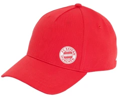 Kepurė su snapeliu adidas FC Bayern Munich Essentials raudona IA2333 (Dorośli M/L)