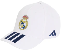 Kepurė su snapeliu adidas Real Madryt balta KR2463 (Młodzieżowa)