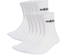 Adidas Cushioned Linear Crew kojinės, 10 porų, baltos, KF9091