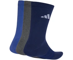 Kojinės adidas Cushioned Sportswear Crew 3P tamsiai mėlyna, pilka, mėlyna KQ6762 (L)