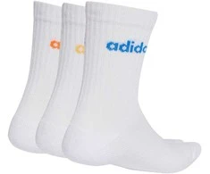 Kojinės adidas Linear Crew Cushioned Socks 3 Pairs balta KD1717 (43-45)