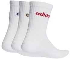 Kojinės adidas Linear Crew Cushioned Socks 3 Pairs balta KD1716 (40-42)