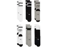 Kojinės Nike Everyday Cush Crew Youth 6PR balta, pilka, juoda CK7302 901 (38-42)