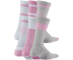 Kojinės Nike Everyday Cush Crew Youth balta, rožinė, pilka CK7302 905 (34-38)