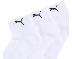 Kojinės Puma Cushioned Quarter 3 pak balta 938581 02 (35-38)