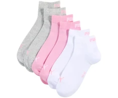 Kojinės Puma Quarter Plain 3pak rožinė, balta, pilka 938589 11 (35-38)