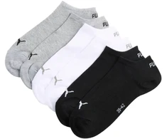 Kojinės Puma Sneaker Plain 3 pak szaro, balta, juoda 938624 17 (43-46)