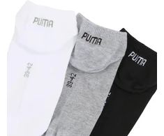 Kojinės Puma Sneaker Plain 3 pak szaro, balta, juoda 938624 17 (43-46)