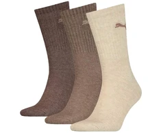 Kojinės Puma Sport 3-pack smėlio sp., ruda 880355 27 (43-46)