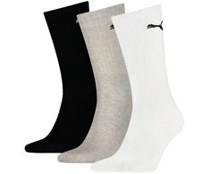 Kojinės Puma Sport Crew Lightweight 3P balta, pilka, juoda 907940 03 (35-38)