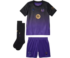 Komplet piłkarski vaikams Nike FC Barcelona Stadium Away 2026/27 violetinė-juoda II1649 505 (L)