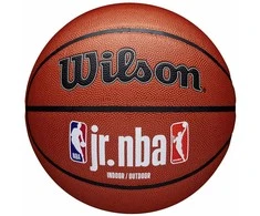 Krepšinio kamuolys Wilson JR NBA logotipas Vidinis lauko rudas WZ2009801XB7 (7)
