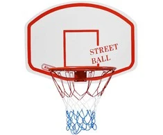 Krepšinio lenta Kimet Street Ball+obręcz balta ir-raudona