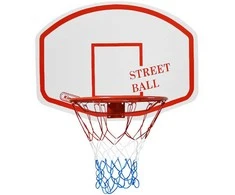 Krepšinio lenta Kimet Street Ball+obręcz balta ir-raudona