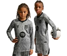 Marškinėliai bramkarska vaikams Nike FC Barcelona 2026/27 Stadium Away pilka IO8337 013 (S)