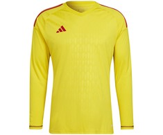 „Adidas Tiro 23 Competition“ vyrų vartininko marškinėliai ilgomis rankovėmis, geltoni HK7696 (M)