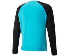 Bluza bramkarska vyriška Puma teamPACER GK LS mėlyna-juoda 704933 40 (XL)