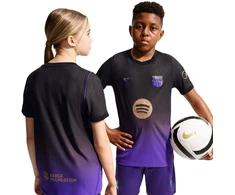 Marškinėliai vaikams Nike FC Barcelona 2026/27 Match Away juoda-violetinė II1852 505 (L)