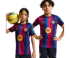 Marškinėliai vaikams Nike FC Barcelona 2026/27 Stadium Home bordowo-mėlyna II1624 683 (S)